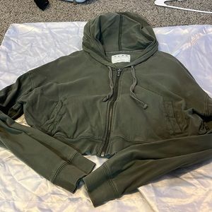 Army Green Cropped Jacket